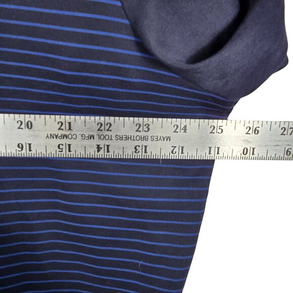 New England Patriots 1/4‎ Zip Pullover Lightweight Jacket 2XB Men's Blue Striped - Picture 9 of 9